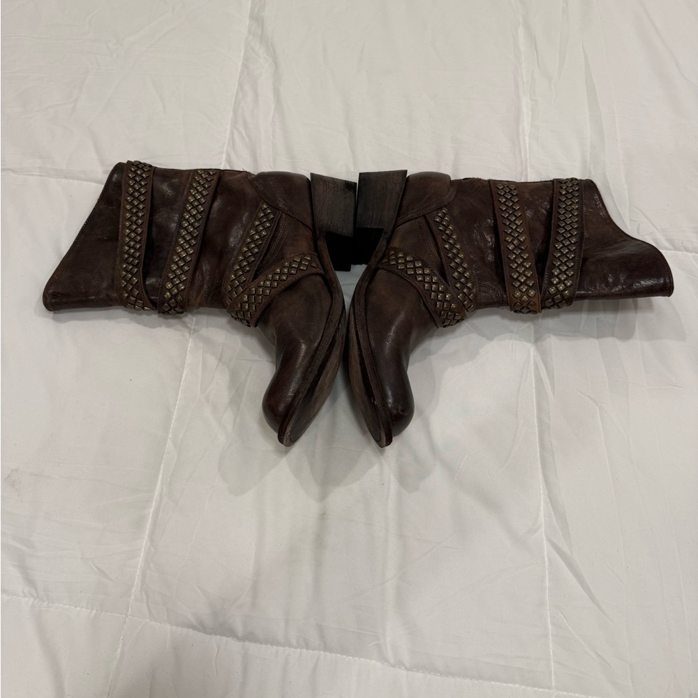 **Five Worlds by Cordani "Sanchez Ville" Studded Boots – Size 9.5B** - Picture 4 of 6